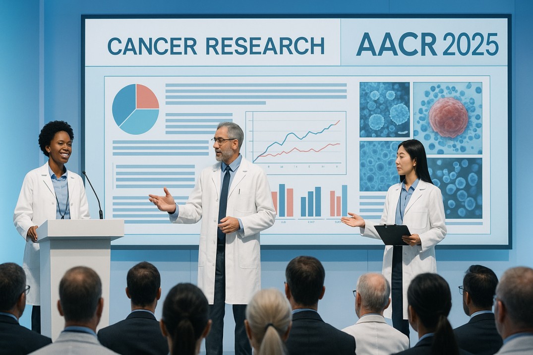 Researchers presenting MD Anderson clinical trial results at AACR 2025