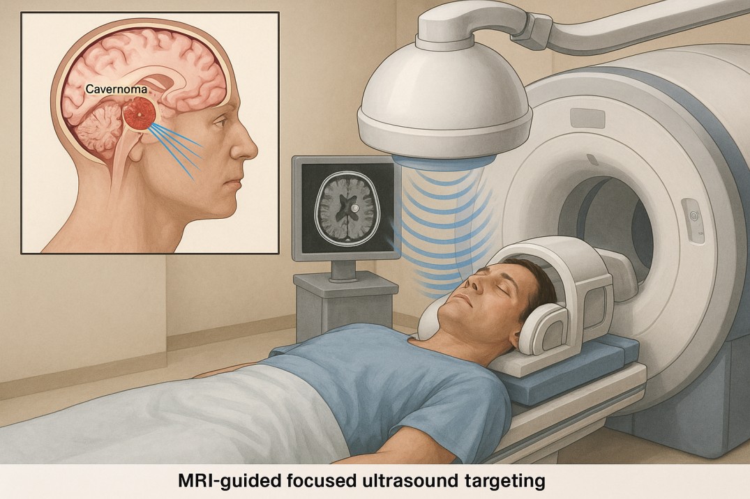 MRI-guided non-invasive brain cavernoma treatment in clinical setting